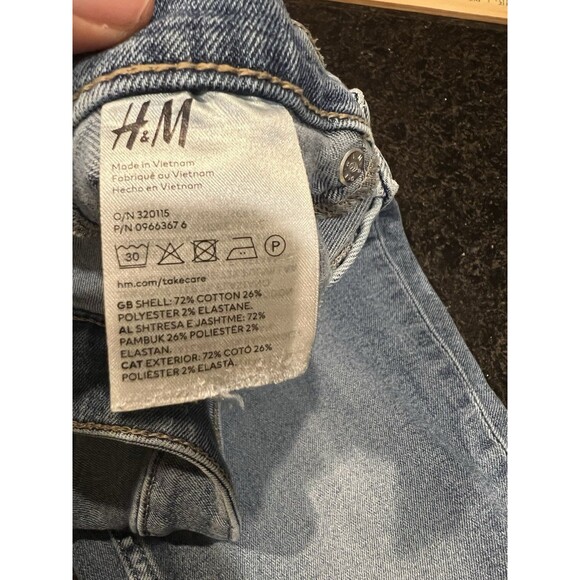 H&M Curvy Fit Ultra High Jeggings Womens Size 8 Blue Denim Stretch Skinny High - Picture 16 of 16